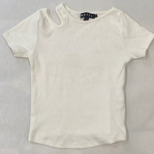 Motel Rocks White Cutout Tee